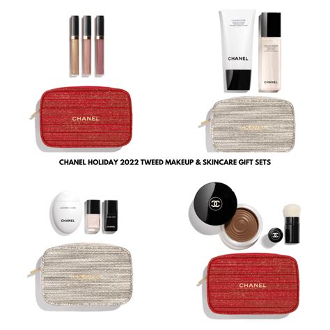 where to buy chanel holiday gift set 2022|Sneak Peek! Chanel Holiday 2022 Tweed Makeup & Skincare Gift .